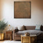 a living room with a couch and a coffee table