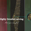 Egypt Map: black background, gold carving