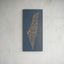 Palestine Map Artwork | Unique Calligraphic Map Art with Palestinian Embroidery Design on Wood