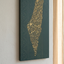 Palestine Map Artwork | Unique Calligraphic Map Art with Palestinian Embroidery Design on Wood