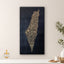 Palestine Map with Palestinian embroidery pattern texture